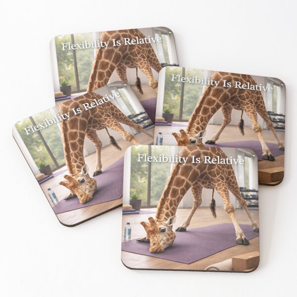 Item preview, Giraffe Yoga Fail “Flexibility Is Relative” designed and sold by DiadNoche.