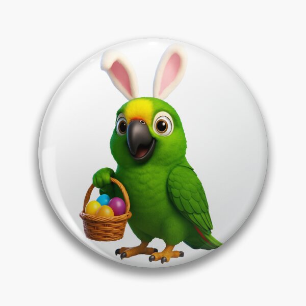 Item preview, Easter Yellow Crowned Amazon designed and sold by Sillytoe.