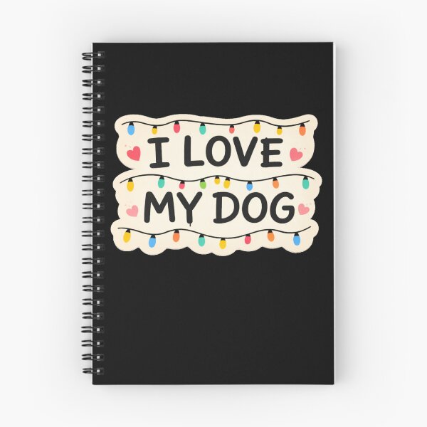 Item preview, writing i love my dog with lights from hawkins  designed and sold by zuzzelek44.