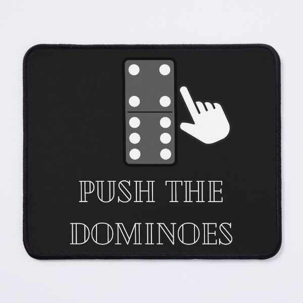 Item preview, Push the Dominoes – Motivational Domino Effect Concept Art designed and sold by Sparkofart07.