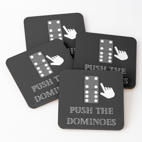 Item preview, Push the Dominoes – Motivational Domino Effect Concept Art designed and sold by Sparkofart07.