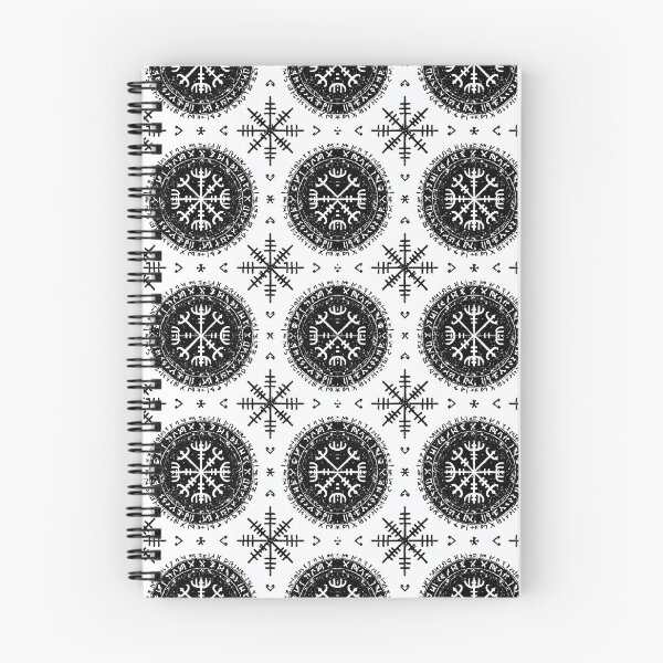 Item preview, Nordic Rune Pattern – Viking Vegvisir & Helm of Awe Symbol designed and sold by MythologyRealm.