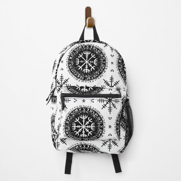 Item preview, Nordic Rune Pattern – Viking Vegvisir & Helm of Awe Symbol designed and sold by MythologyRealm.