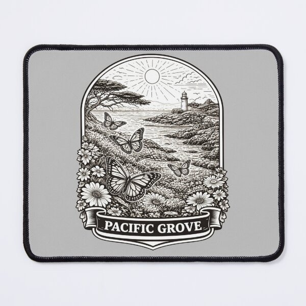 Item preview, Pacific Grove, California Line Art Illustration designed and sold by Myra365Art.