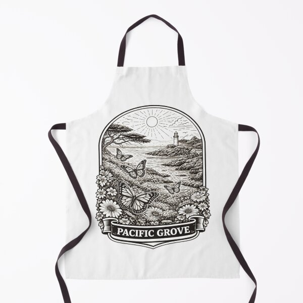 Item preview, Pacific Grove, California Line Art Illustration designed and sold by Myra365Art.