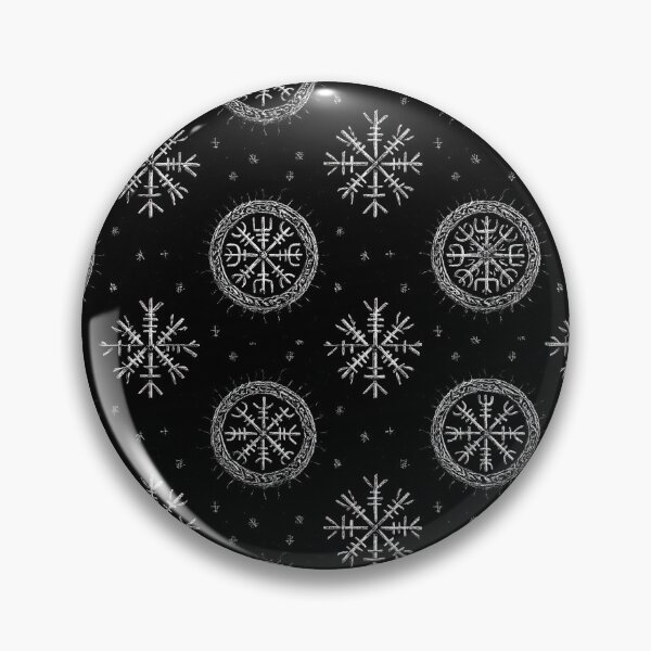 Item preview, Nordic Rune Pattern – Vegvisir & Helm of Awe Viking Symbols designed and sold by MythologyRealm.