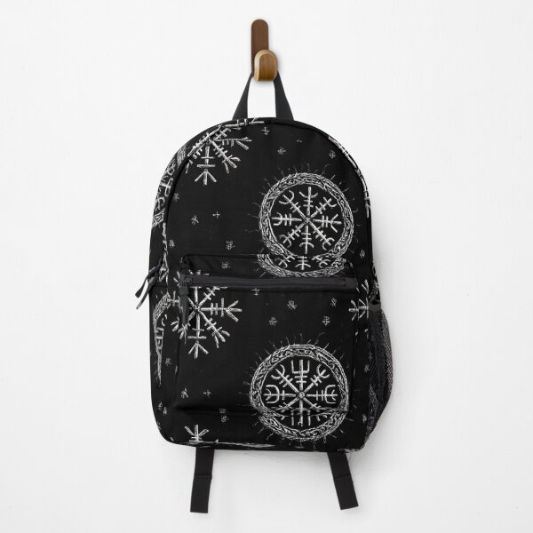Item preview, Nordic Rune Pattern – Vegvisir & Helm of Awe Viking Symbols designed and sold by MythologyRealm.