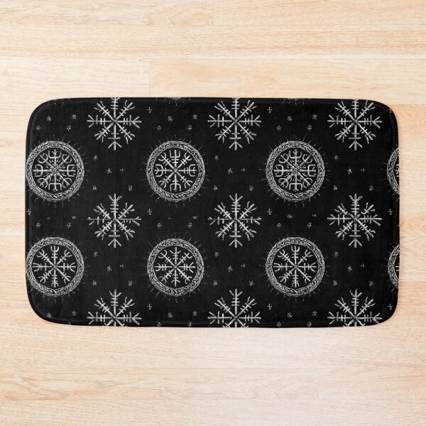 Item preview, Nordic Rune Pattern – Vegvisir & Helm of Awe Viking Symbols designed and sold by MythologyRealm.