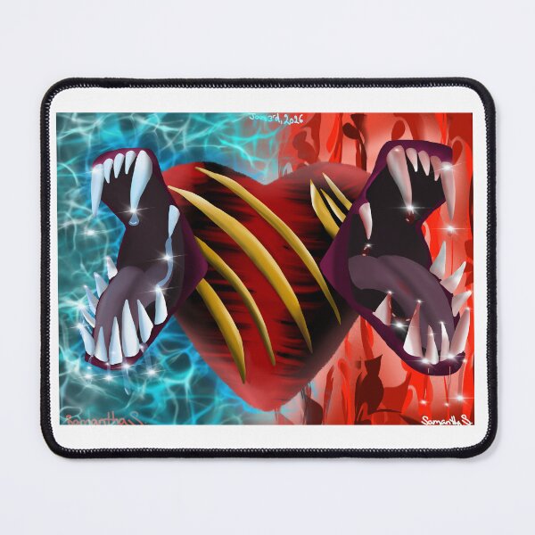 Item preview, Monster Claws & Roaring Souls – Surreal Heartbreak Creature Artwork designed and sold by Gemini Dazzling Arts.
