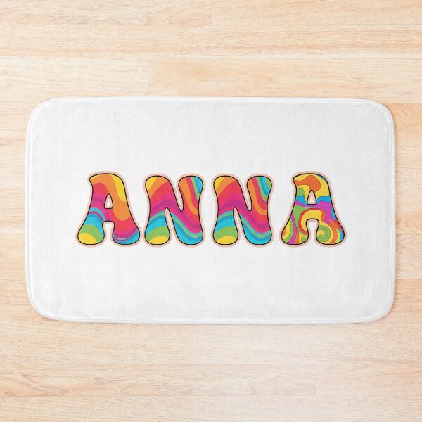 Artikelvorschau, ❤️ Personalisiertes Retro-Shirt mit Wellenmuster für Anna, Kaffeetasse, Aufkleber – Geschenkidee entworfen und verkauft von HelixPedia.