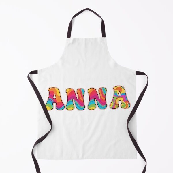 Item preview, ❤️ Anna Personalized Name Wavy Retro Shirt, Coffee Mug, Sticker Gift designed and sold by HelixPedia.
