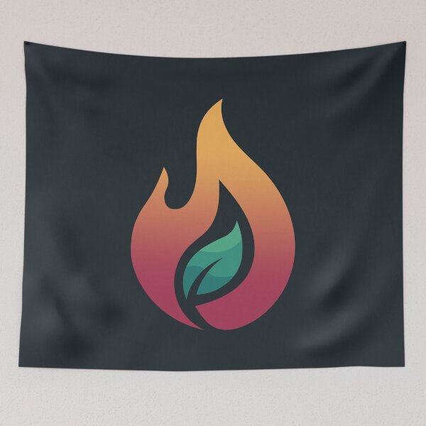 Item preview, The ignite energy logo features a leaf within a flame, symbolizing inner peace and spiritual growth designed and sold by AtonuHaque.