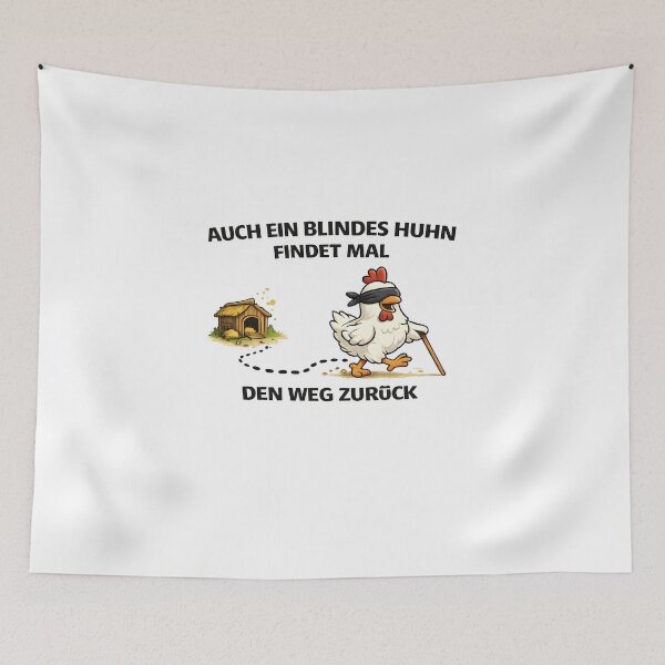 Item preview, Even a blind hen sometimes finds her way back. designed and sold by AggAverse.