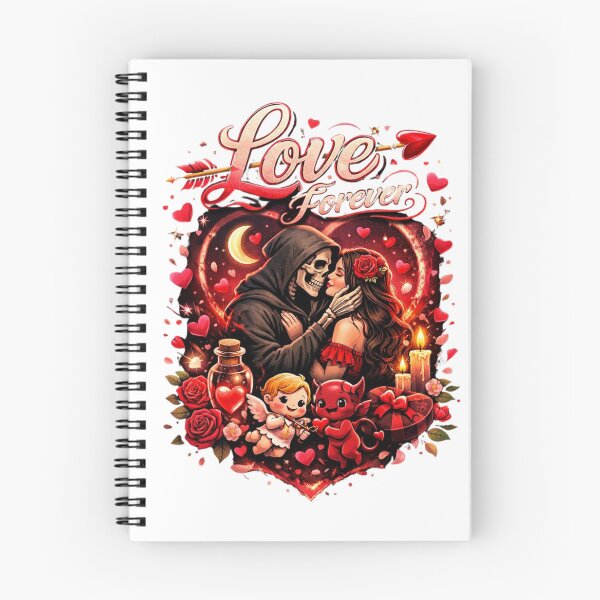 Item preview, Romantic Vampire Couple | Gothic Love Heart Illustration designed and sold by YASboutik.