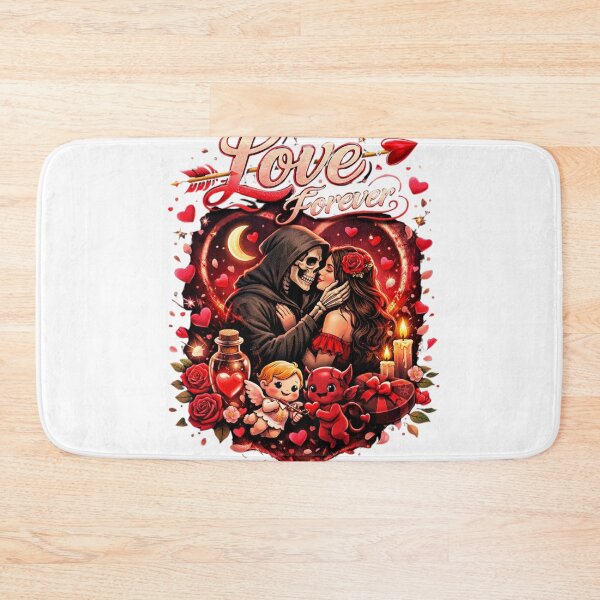 Item preview, Romantic Vampire Couple | Gothic Love Heart Illustration designed and sold by YASboutik.