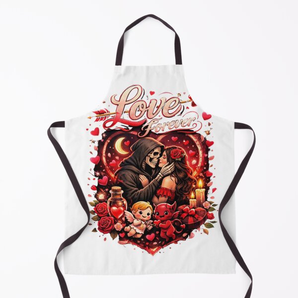 Item preview, Romantic Vampire Couple | Gothic Love Heart Illustration designed and sold by YASboutik.