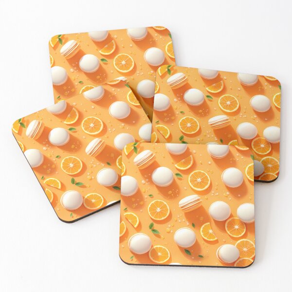 Item preview, Orange Citrus Macarons with Sliced Oranges designed and sold by FunnyTeeByMe.