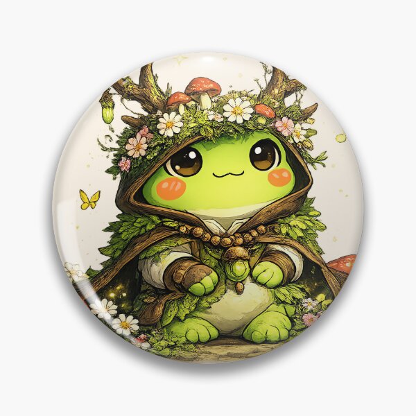 Item preview, Kawaii Druid Froggy designed and sold by LuKreate.