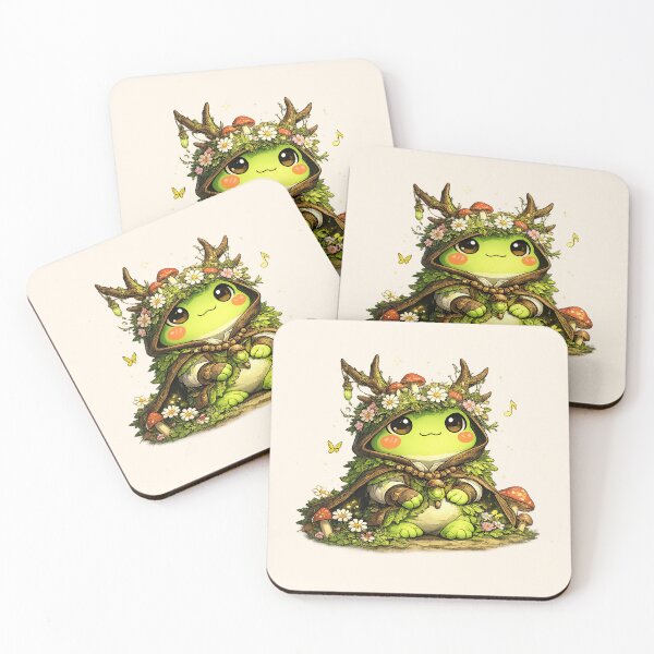 Item preview, Kawaii Druid Froggy designed and sold by LuKreate.