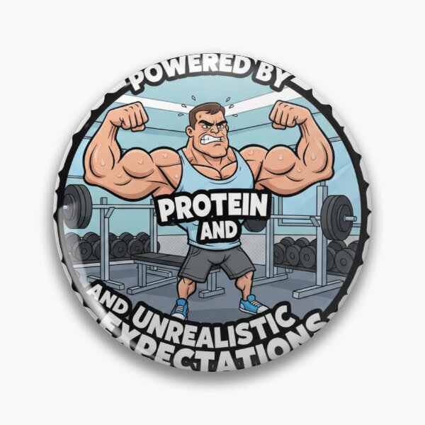 Item preview, Powered by protein and unrealistic expectations  designed and sold by AbsG98.