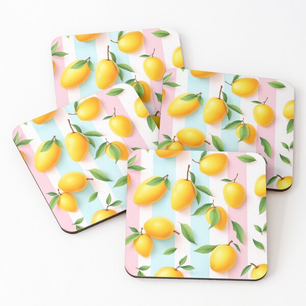 Item preview, Golden Mangoes with Green Leaves designed and sold by FunnyTeeByMe.