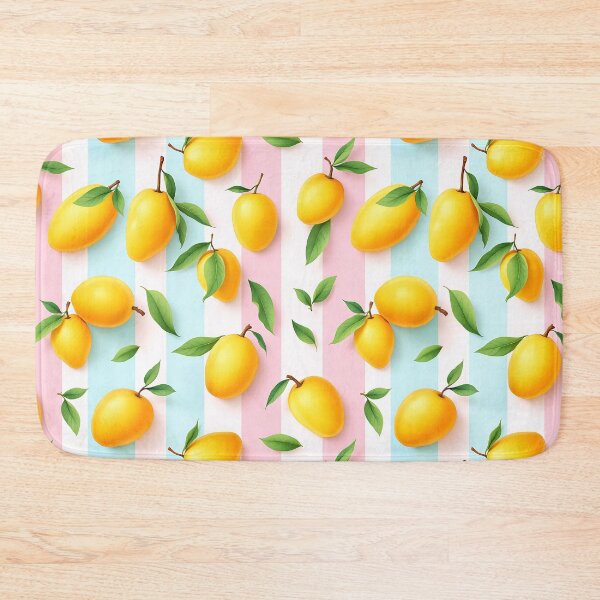 Item preview, Golden Mangoes with Green Leaves designed and sold by FunnyTeeByMe.
