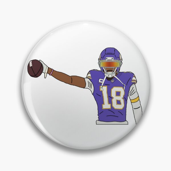 Item preview, Justin Jefferson Catching Ball designed and sold by C+J Pastel Prints.