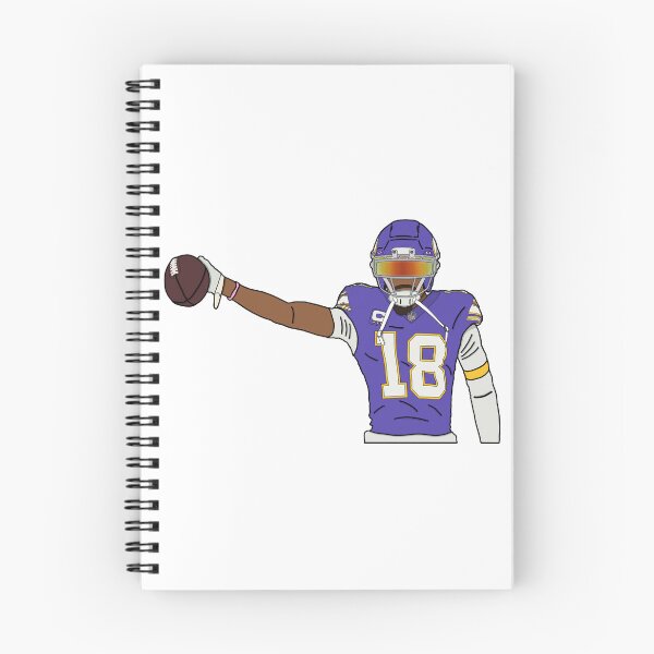Item preview, Justin Jefferson Catching Ball designed and sold by C+J Pastel Prints.