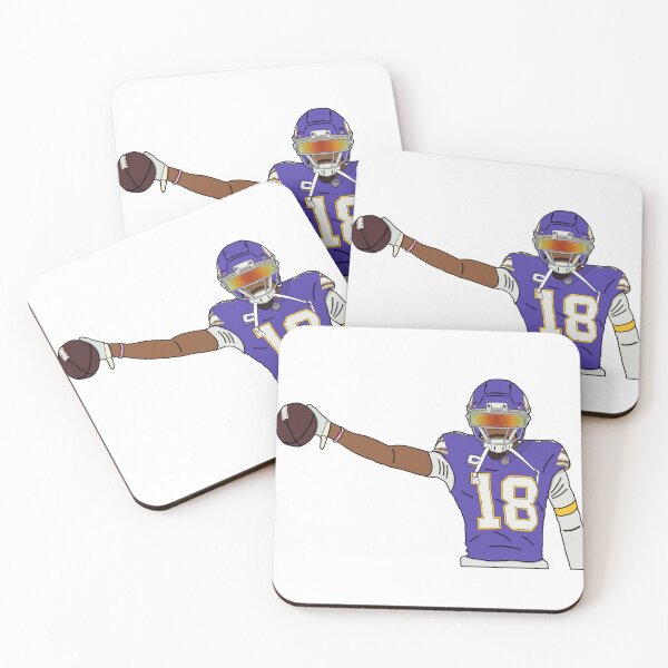 Item preview, Justin Jefferson Catching Ball designed and sold by C+J Pastel Prints.