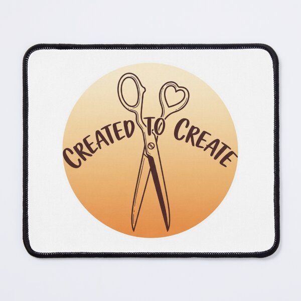 Item preview, Created to Create – Christian Hairstylist Sticker designed and sold by Illustrated Faith.