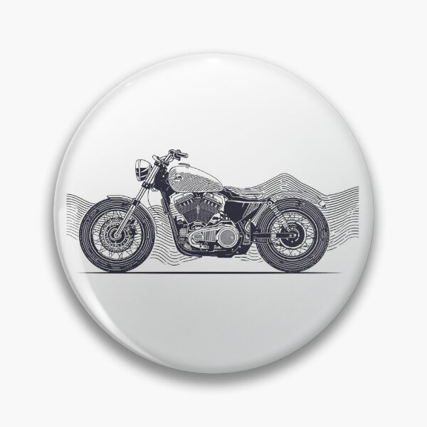 Item preview, Vintage Motorcycle Illustration designed and sold by TwoWheels-shop.