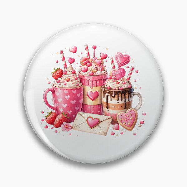 Item preview, Valentine Hot Cocoa | Heart Mug and Sweet Treats Graphic designed and sold by YASboutik.