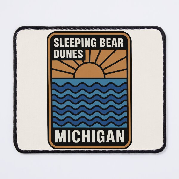 Item preview, Sleeping Bear Dunes Michigan - Sunset Card Design designed and sold by TheOldMittenIllustrated.