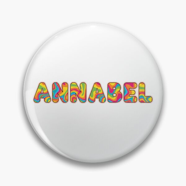 Item preview, ❤️ Annabel Personalized Name Wavy Retro Shirt, Coffee Mug, Sticker Gift designed and sold by HelixPedia.
