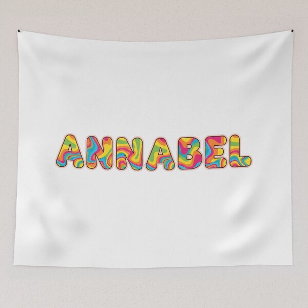 Item preview, ❤️ Annabel Personalized Name Wavy Retro Shirt, Coffee Mug, Sticker Gift designed and sold by HelixPedia.