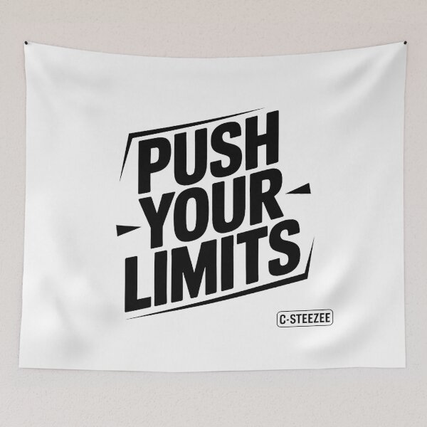 Item preview, Push Your Limits Text Design designed and sold by SteezeeStore.