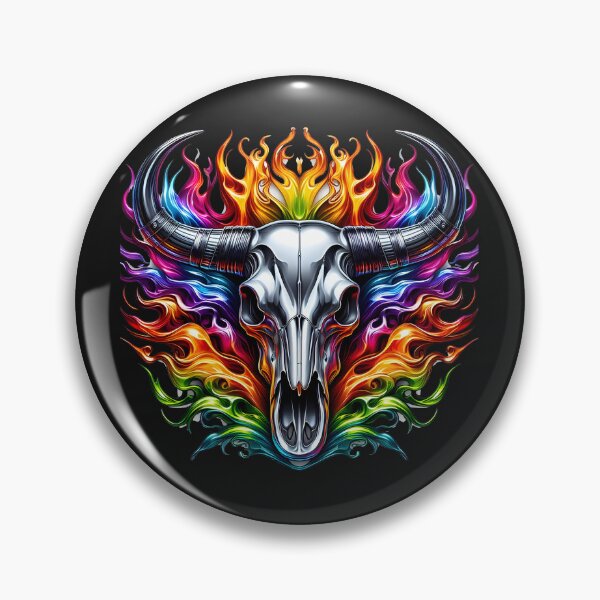 Item preview, Horned Inferno designed and sold by DeadThingsShop.