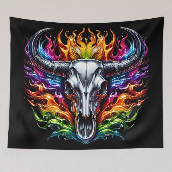 Item preview, Horned Inferno designed and sold by DeadThingsShop.