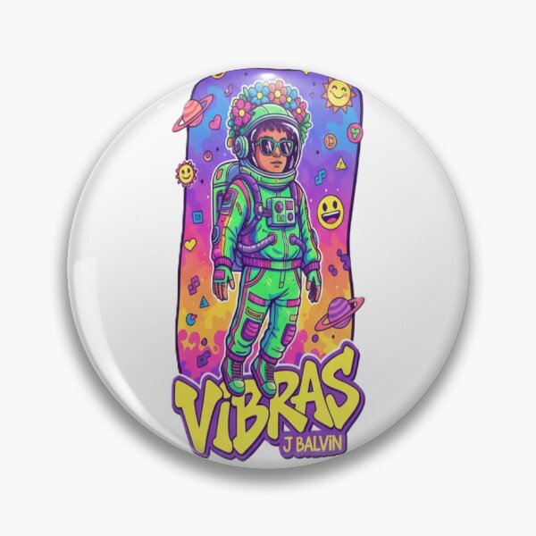 Item preview, J Balvin print, Vibras 2.0/Popular, sticker, clothing, astronaut designed and sold by naye30.