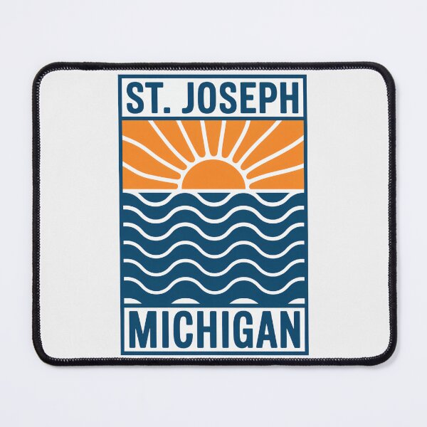 Item preview, St. Joseph Michigan - Sunset Card Design designed and sold by TheOldMittenIllustrated.