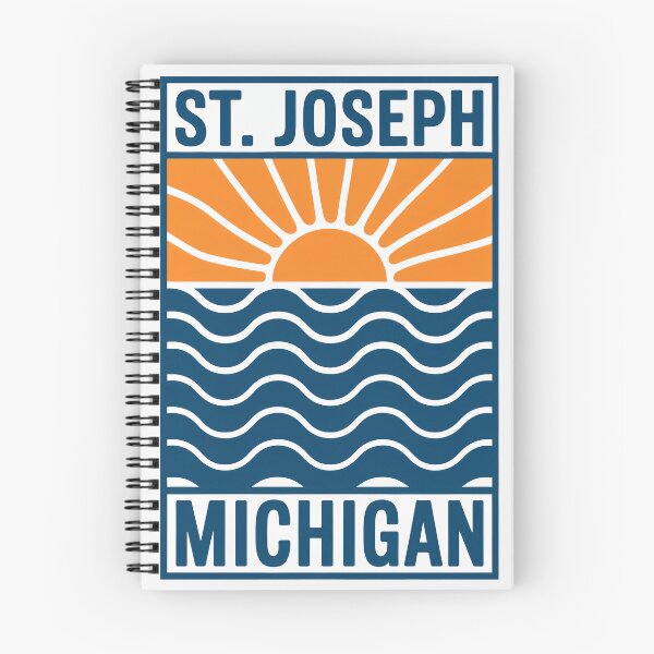 Item preview, St. Joseph Michigan - Sunset Card Design designed and sold by TheOldMittenIllustrated.