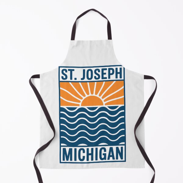 Item preview, St. Joseph Michigan - Sunset Card Design designed and sold by TheOldMittenIllustrated.