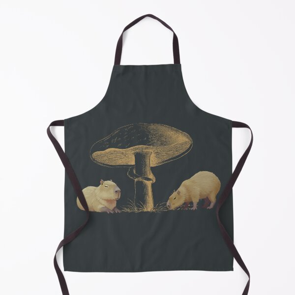 Item preview, Capybaras and Mystical Mushroom – Calm Nature Illustration designed and sold by JuanaDesigns.