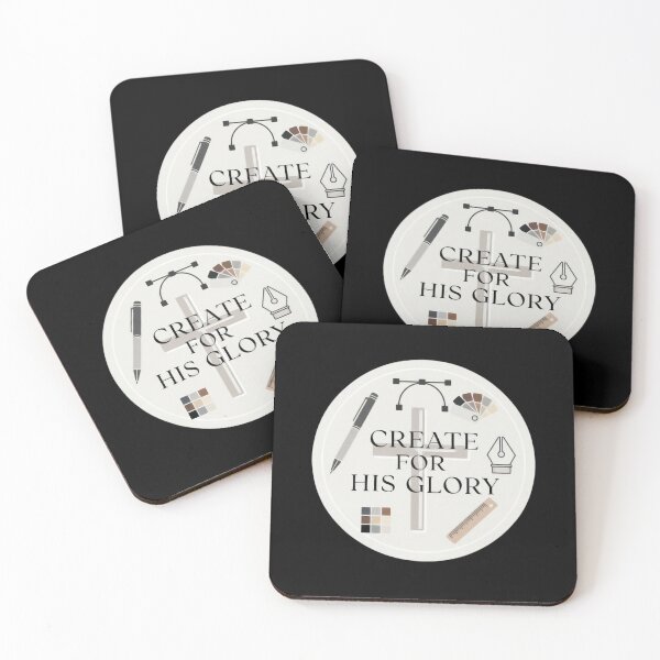 Item preview, Create for His Glory – Christian Designer Sticker designed and sold by Illustrated Faith.
