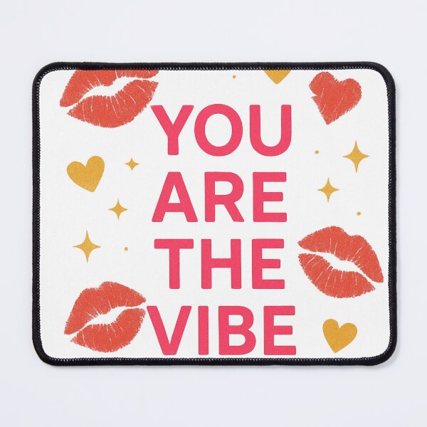 Item preview, You Are The Vibe Quote – Positive Aesthetic Lips Heart Feminine Design designed and sold by Painted Moon by Luna Bee™.