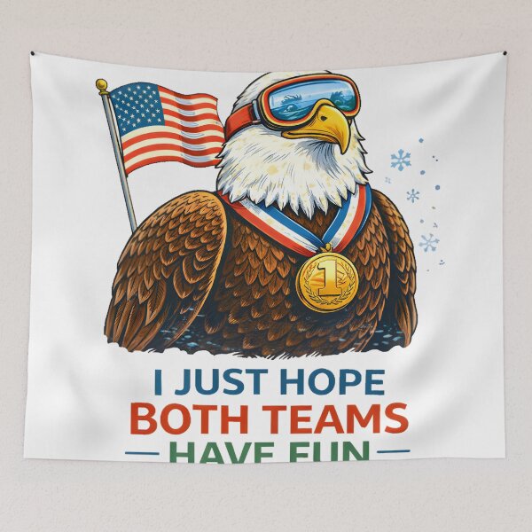 Item preview, Patriotic Eagle Sports Humor Artwork designed and sold by AnnDesignStudio.