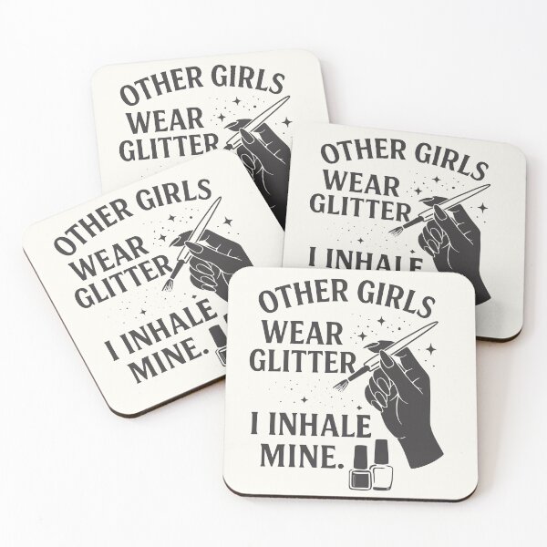 Item preview, Other Girls Wear Glitter – I Inhale Mine | Funny Nail Tech Shirt designed and sold by purrtees.