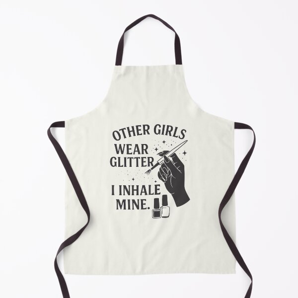 Item preview, Other Girls Wear Glitter – I Inhale Mine | Funny Nail Tech Shirt designed and sold by purrtees.