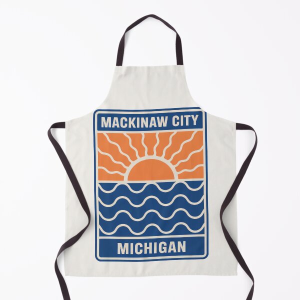 Item preview, Mackinaw City Michigan - Sunset Card Design designed and sold by TheOldMittenIllustrated.