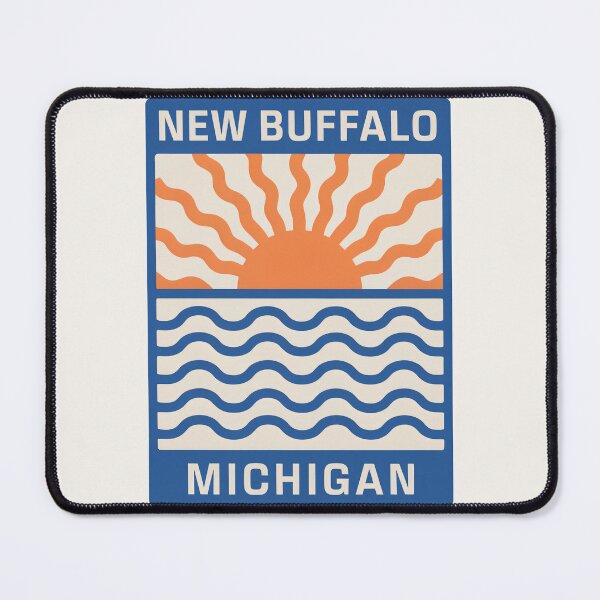 Item preview, New Buffalo Michigan - Sunset Card Design designed and sold by TheOldMittenIllustrated.